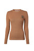 Holland Cooper Princeton Crew Neck - Dark Camel Thumbnail