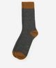 Barbour Houghton Sock - Charcoal Ochre Thumbnail