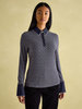 Joules Cordelia Navy Geo Long Sleeve Top  - Navy Geo  Thumbnail