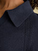 Joules Mia Pointelle Jumper  - Navy Thumbnail