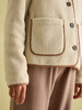 Joules Sadie Fleece Jacket  - Cream Thumbnail