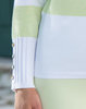 Marble Button Cuff Crew Neck - Lime Thumbnail