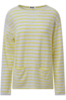 Mistral Stripe 2 Pocket Slash Neck Tee  - Yellow Ecru Thumbnail