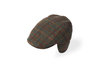 Failsworth Harris Tweed Herringbone Oban Flat Cap - Olive Thumbnail