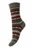 Pantherella Skye Fair Isle Cashmere Socks  - Light Olive Mix Thumbnail