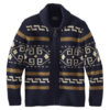 Pendleton Original Westerly Sweater - Navy & Brown Thumbnail