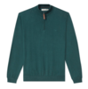 R.M. Williams Ernest Cotton Cashmere 1/4 Zip - Forest Green Thumbnail