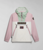 Napapijri Rainforest Ripstop Anorak - White Pink Thumbnail