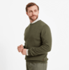 Schöffel Lambswool Crew Neck  - Moss Thumbnail