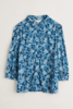 Seasalt Embrace 3/4 Sleeve Jersey Shirt  - Floral Meadow Blue Fog  Thumbnail