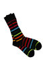 Swole Panda Bamboo Socks - Black Small Stripe Thumbnail