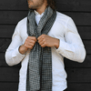 Swole Panda Houndstooth Bamboo Scarf - Classic Houndstooth Thumbnail