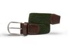 Swole Panda Recycled Woven Belt  - Khaki Thumbnail