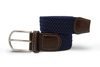 Swole Panda Recycled Woven Belt  - Navy Thumbnail