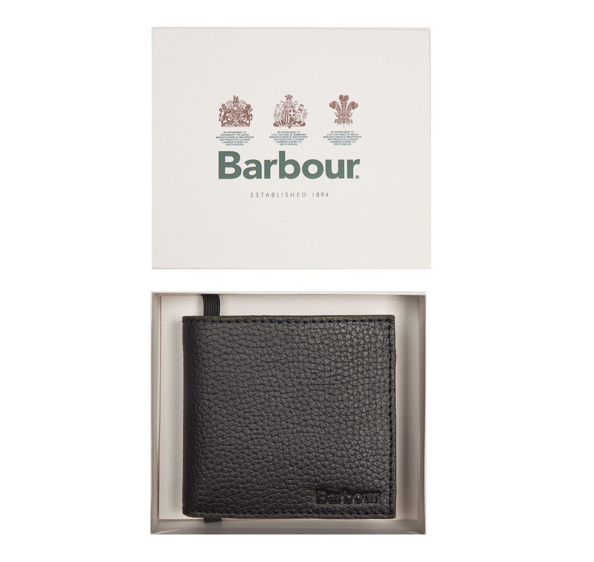 barbour grain leather coin wallet