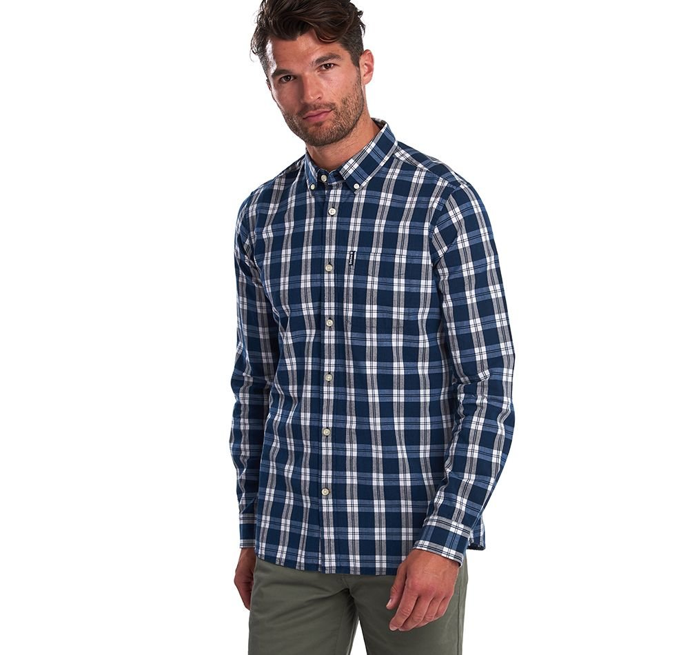 barbour indigo shirt