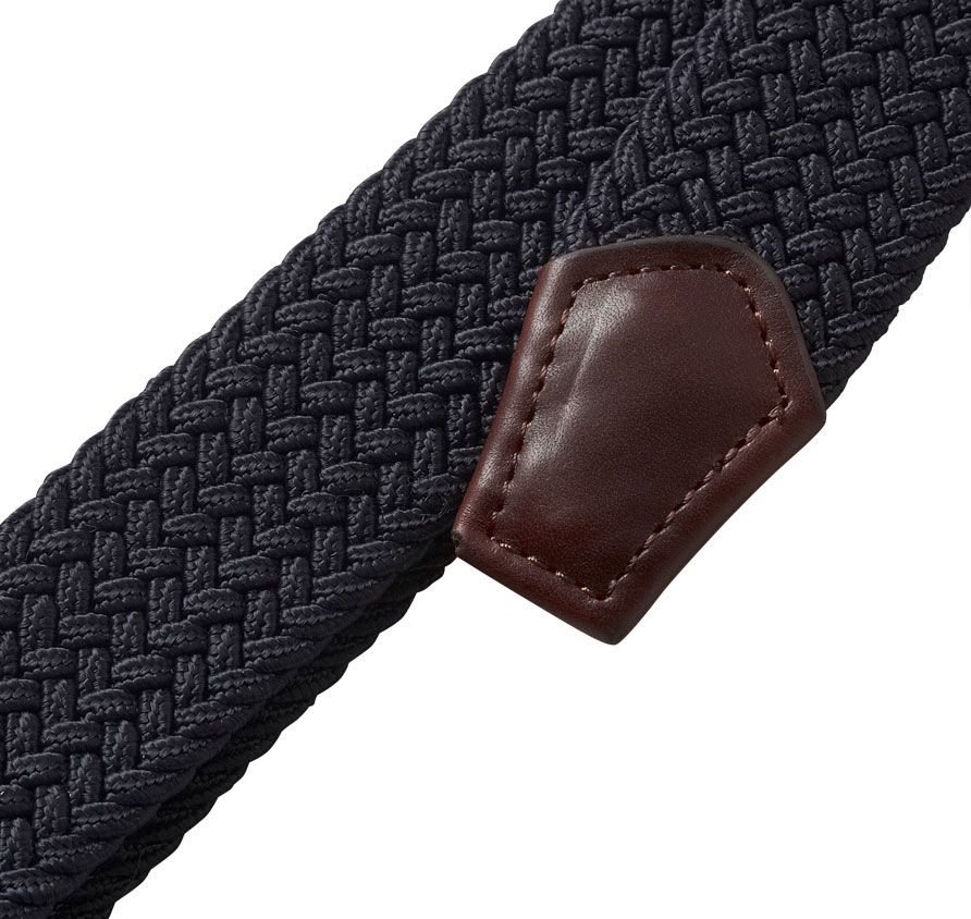 barbour webbing leather trim belt