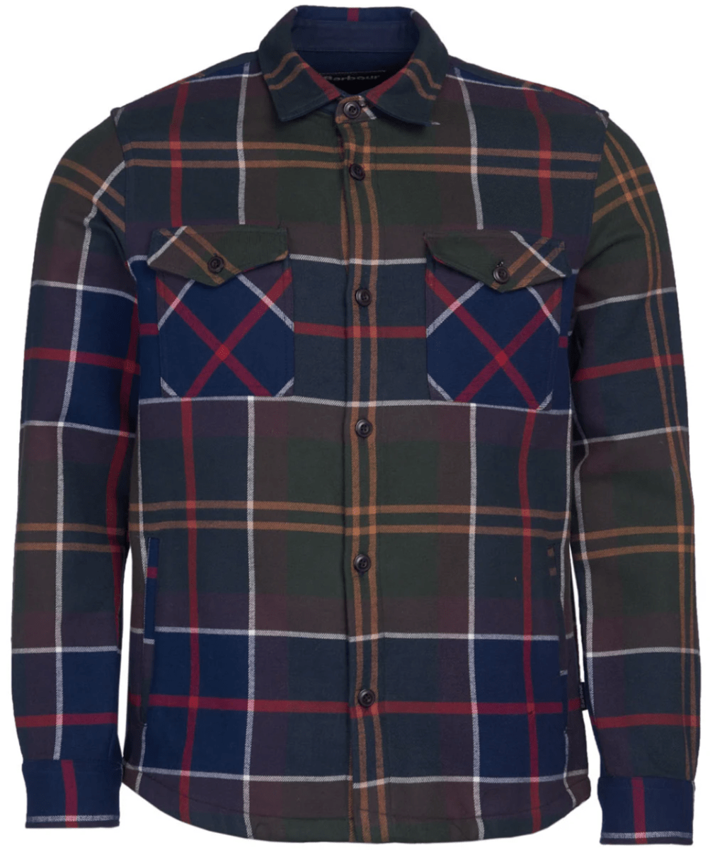 barbour tartan overshirt