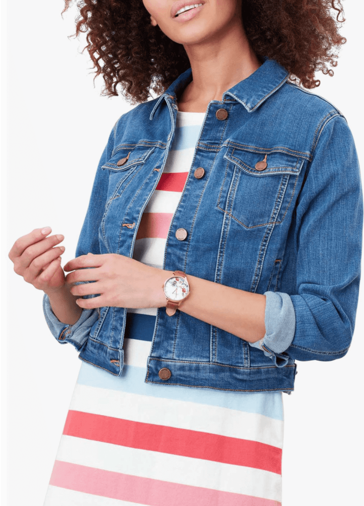 joules denim jacket bee