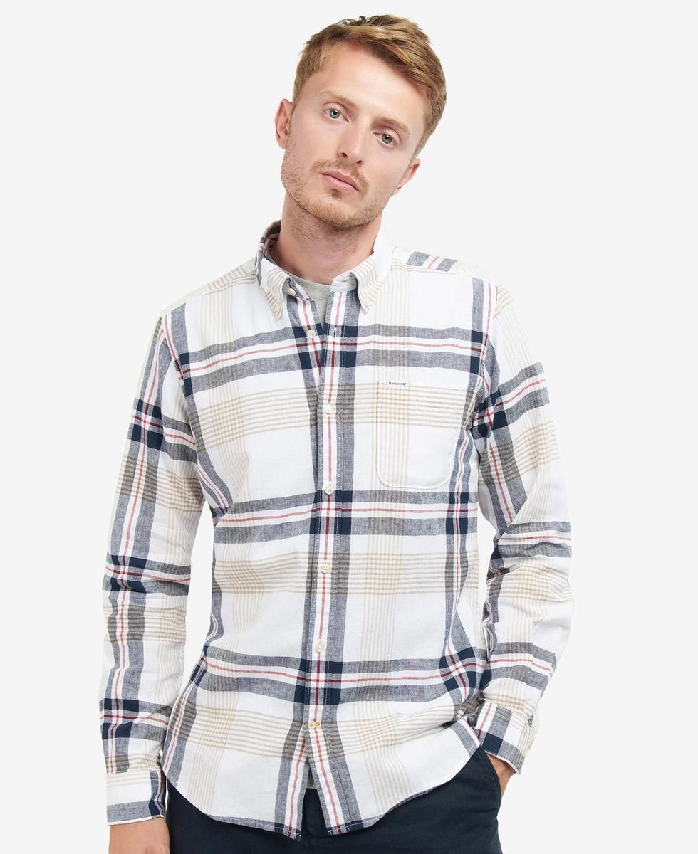 Barbour shirts sale mens white