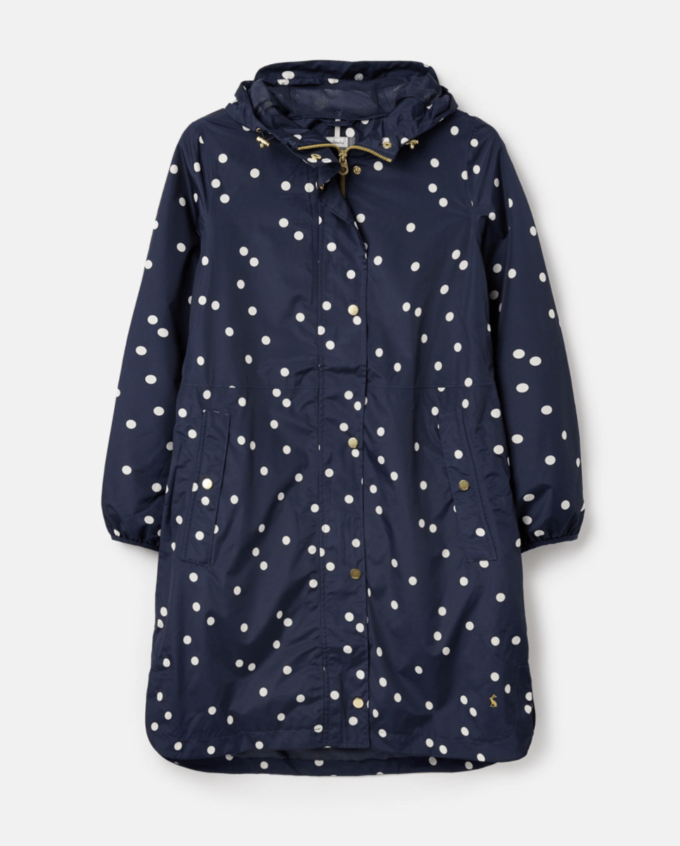 joules polka dot coat