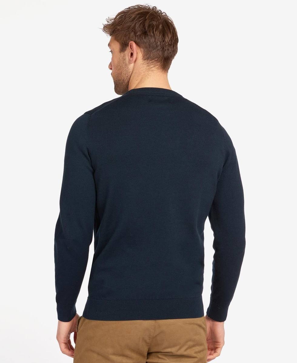 Barbour pima cotton crew best sale neck jumper