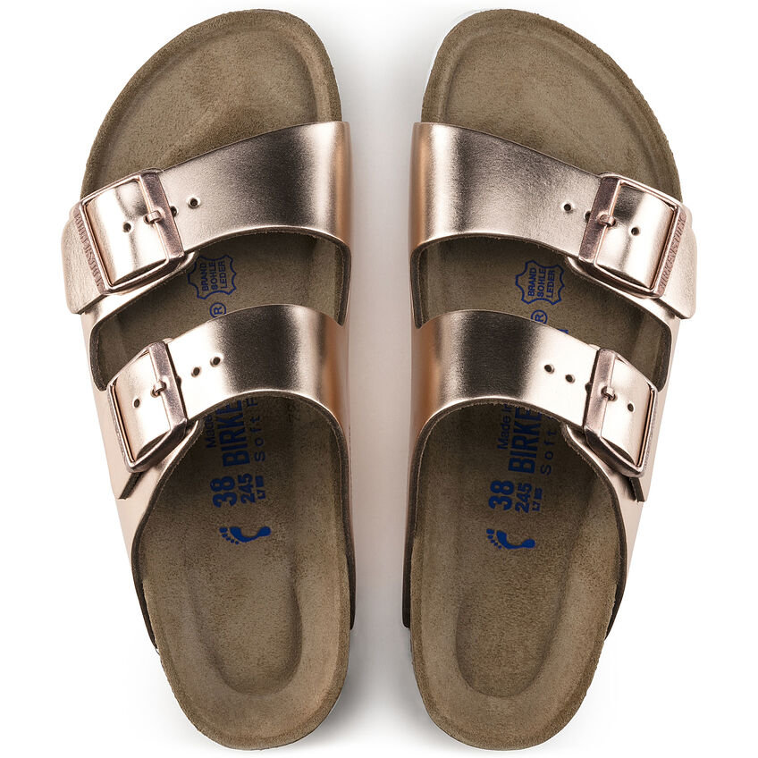 Copper metallic 2024 birkenstocks